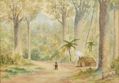 A S WEMYSS untitled (New Zealand Bush Scene)