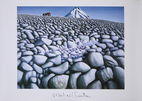 MICHAEL SMITHER Rocks with Mountain, 1968