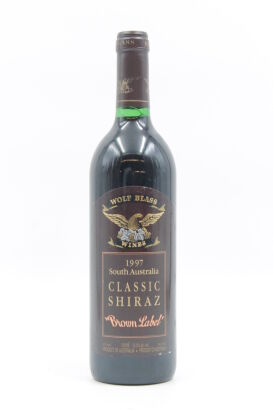 (1) 1997 Wolf Blass Brown Label Classic Shiraz, South Australia