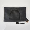 Tom Ford Alix Fold Over Black Leather Clutch Bag - 2