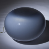 A Italian Glass Elliptical Table Lamp - 2