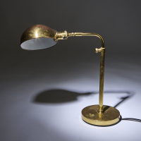 A Vintage Brass Reading Light