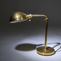 A Vintage Brass Reading Light