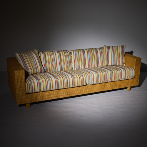 A Longreach Cane Sofa by Anibou