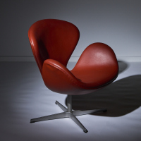 An Arne Jacobsen 'Model 3320 - The Swan' Chair by Fritz Hansen