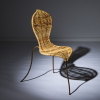 A Stephane Rondel Woven Peanut Chair