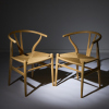 A Pair of Hans Wegner CH24 Wishbone Chairs Made by Carl Hansen Denmark - 2