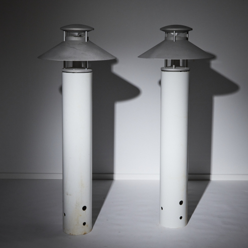 Two Louis Poulsen Nyhavn Outdoor Bollard Lights