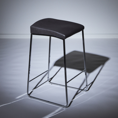 A Bonaldo 'Pilo' Leather Barstool