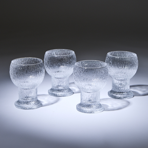 A Set of Four Timo Sarpaneva 'Kekkerit' Glasses for Iittala