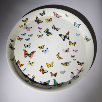 A Fornasetti Butterfly Charger