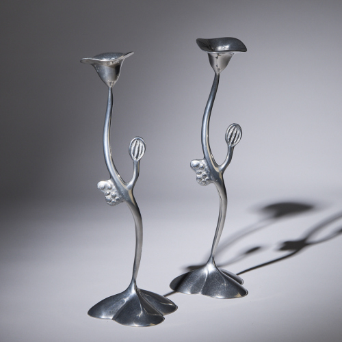 A Pair of Matthew von Sturmer Candle Holders