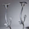 A Pair of Matthew von Sturmer Candle Holders - 2