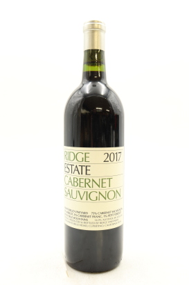 (1) 2017 Ridge Vineyards Estate Cabernet Sauvignon, Santa Cruz Mountains