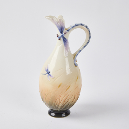 A Franz Porcelain Dragonfly Jug