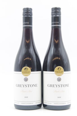 (2) 2016 Greystone Wines Pinot Noir, Waipara