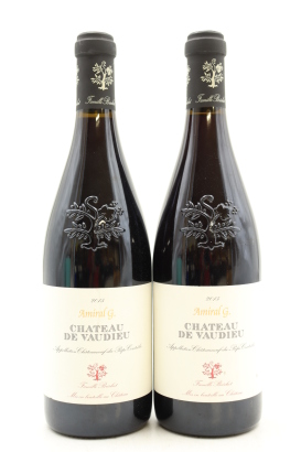 (2) 2015 Famille Brechet Chateau de Vaudieu Chateauneuf-du-Pape Amiral G, Rhone [RP95]