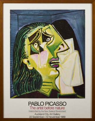 A Pablo Picasso The Artist Before Nature Auckland Art Gallery Exhibition Poster