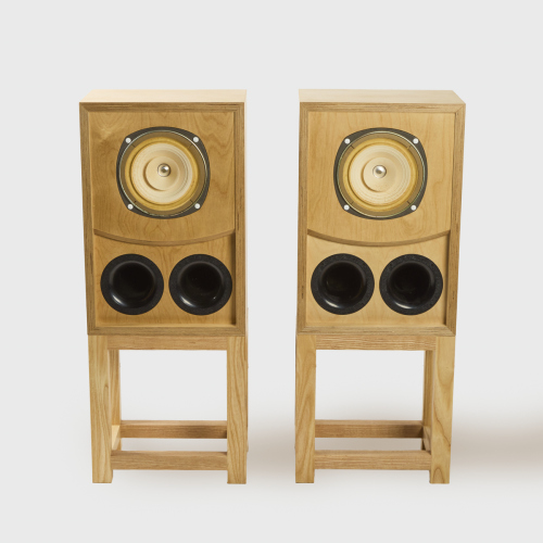 Corals Flat 8SD In Custom Birch Ply Cabinets With Stands