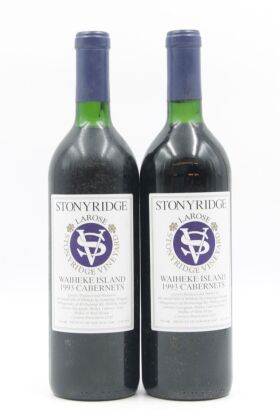 (2) 1993 Stonyridge Larose, Waiheke Island