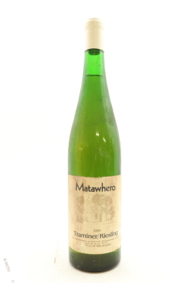 (1) 1980 Matawhero Traminer/Riesling, Gisborne