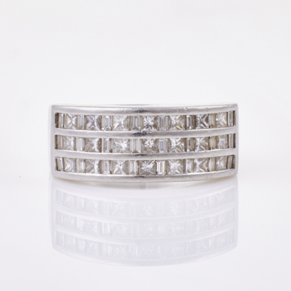 Platinum, .66ct Diamond Dress Ring