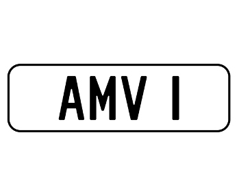 AMV I Personalised Plate