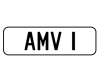 AMV I Personalised Plate