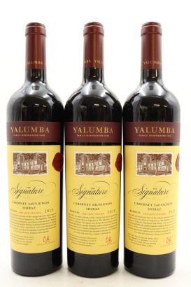 (3) 2015 Yalumba The Signature Cabernet Sauvignon - Shiraz, Barossa Valley [JR17.5] [WE93] [JO95]