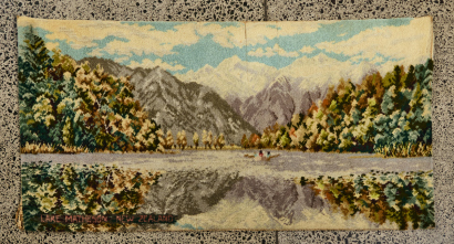 A Feltex Picture Rug Of Lake Matheson New Zealand By Brendan Hartwell