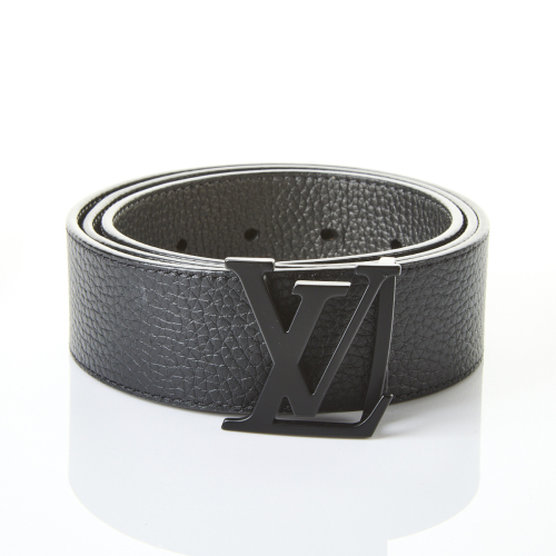 Louis Vuitton LV Initials Black Logo Reversible Belt with Box