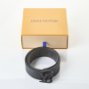 Louis Vuitton LV Initials Black Logo Reversible Belt with Box - 2