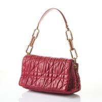 Christian Dior, Red Delices Gaufre Cannage Shoulder Bag