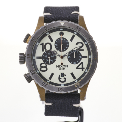 Stainless Steel, 48mm, Nixon 48-20 Chronograph Quartz Wristwatch