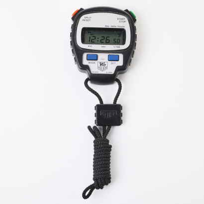 Tag Heuer, 60mm Microsplit 1000 DigitalHours/Alarm Stopwatch, circa 1990's