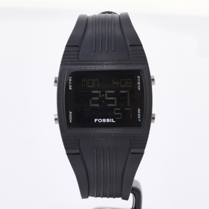 Fossil, 38mm, Polyurethane Digital Wristwatch