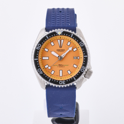 Stainless Steel 41.5mm Seiko, Scuba Divers Automatic Wristwatch