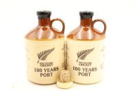 (2) 1995 Oakwood Wines NZ Cricket Commemorative Tawny Port, Australia