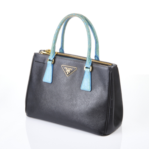 Prada, Medium Black Saffiano Galleria Bag