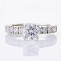 Platinum, Modern, 1.47ct Diamond Ring