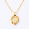 18ct Yellow Gold, Modern Diamond Set Spinner with Chain