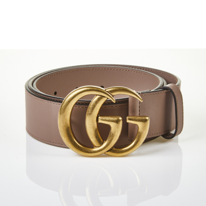 Gucci GG Belt Beige Leather, Size 105 / 42