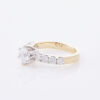 18ct Yellow Gold, 1.43ct Solitaire Diamond and Accents ring, GIA Certified - 2