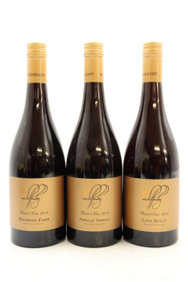 (1) 2018 Mt. Difficulty Pinot Noir Collection, Bannockburn, 3 Bottles Sold as One Lot ♦