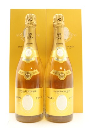 (2) 2009 Louis Roederer Cristal Millesime Brut, Champagne [JR17] [RP95] [WE97] (GB)