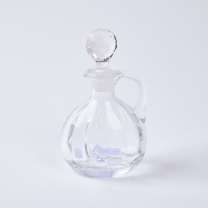 A Clear Glass Perfume Bottle