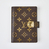 Louis Vuitton Small Ring Agenda Cover Damier Ebene Canvas