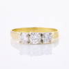 18ct Yellow Gold, Modern , .83ct Diamond Three Stone Ring