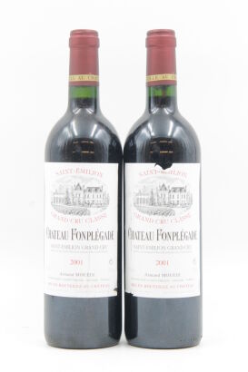 (2) 2001 Chateau Fonplegade, Saint-Emilion Grand Cru (STOL)