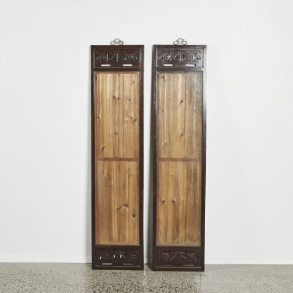 A pair of Chinese Old Rosewood Frame